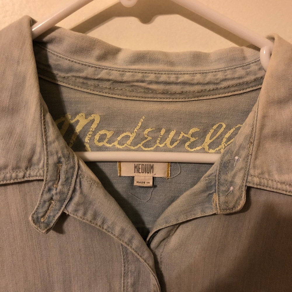 Madewell Chambray Shirt - Picture 2 of 2